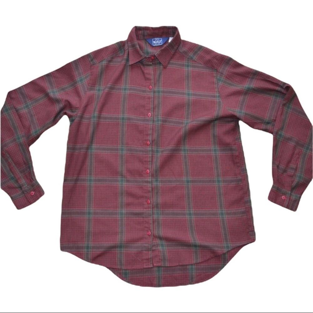 Woolrich Plaid Button Up Shirt Women's Size 12
